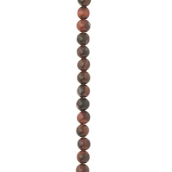 Red & Brown Tiger Eye Round Beads, 6mm by Bead Landing&trade; {1}