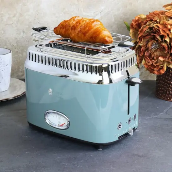 Russell Hobbs Retro Style 2 Slice Toaster Blue {7}