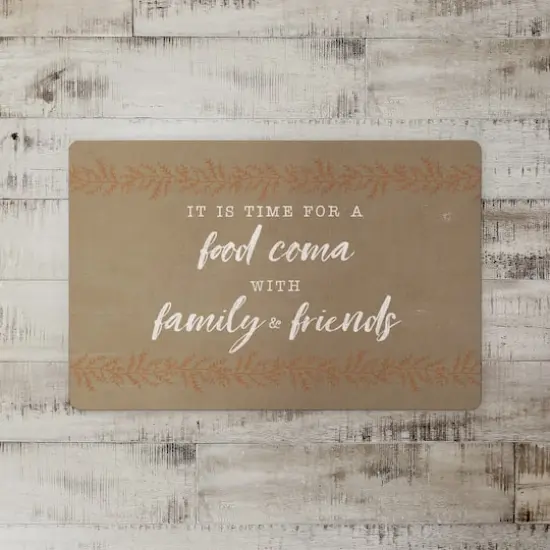 Food Coma Time Floor Mat {3}