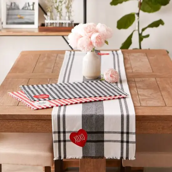 DII&reg; Love and Xoxo Checkers Embellished Placemats (Set of 4) {8}