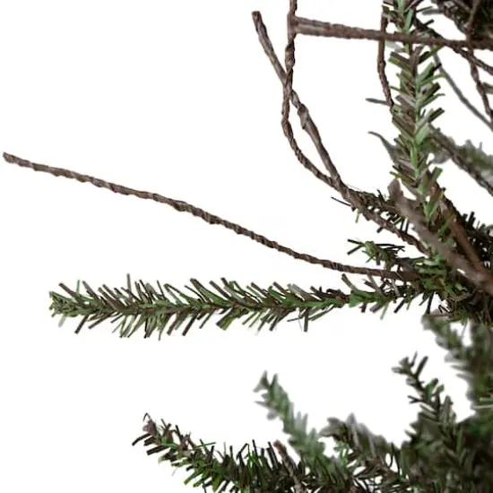 3ft. Unlit Warsaw Two-Tone Twig Artificial Christmas Tree in Burlap Base {5}