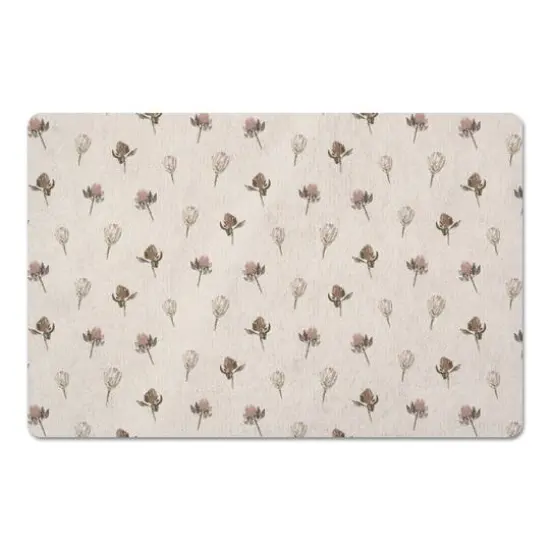 Cottage Florals Floor Mat Cream {1}