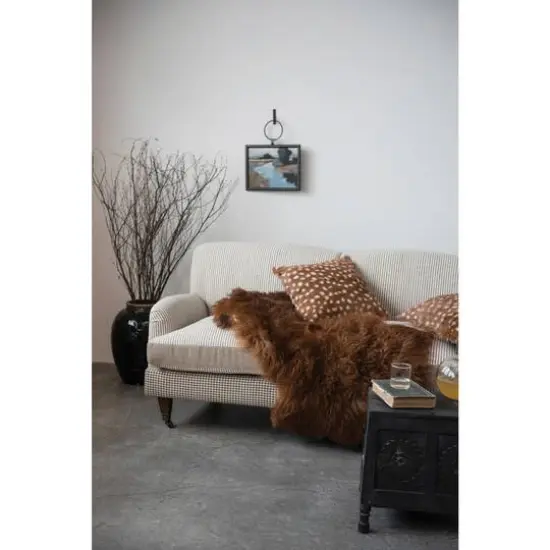 Hello Honey&reg; 3ft. Natural Brown Fur Rug {7}