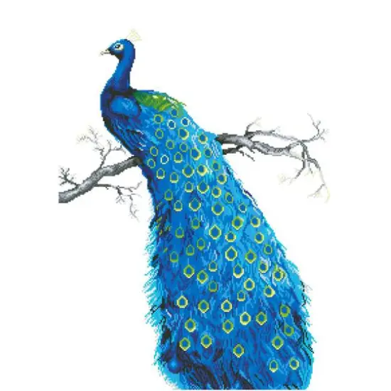 Diamond Dotz&reg; Advanced Blue Peacock Diamond Painting Kit {3}
