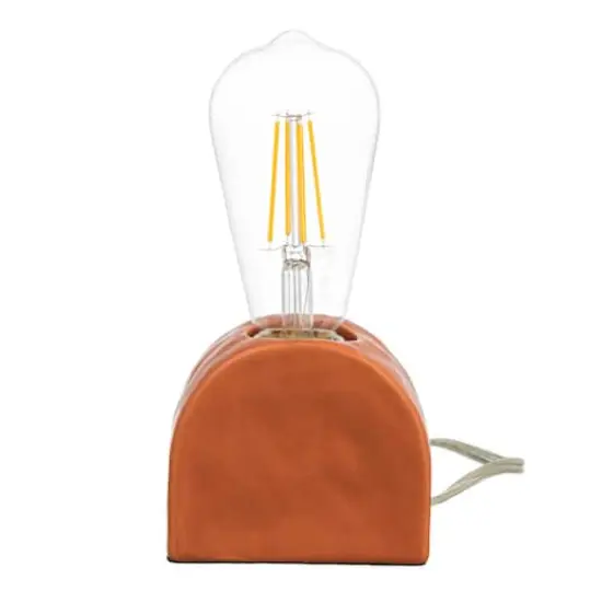 Hello Honey&reg; 4" Scandinavian Terracotta Exposed Bulb Table Lamp {9}