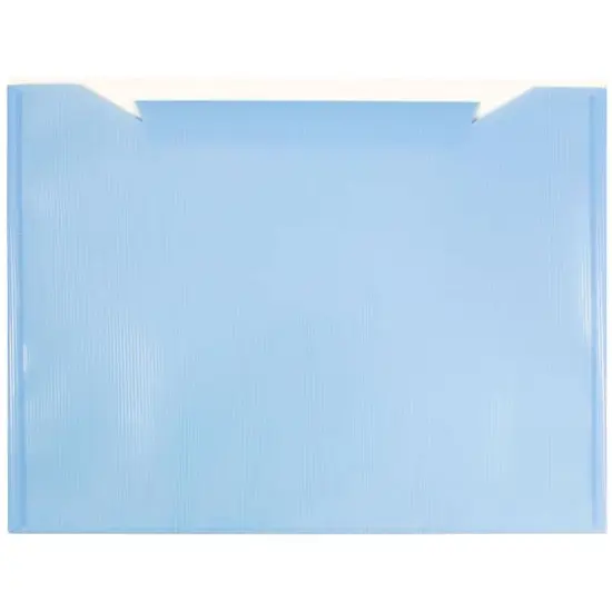 JAM Paper 9.75" x 13" Two-Tone Light Blue Plastic Button & String Tie Closure Envelopes, 12ct. {3}