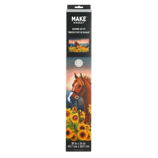 Sunflower Horse Diamond Art Kit by Make Market&reg; {4}