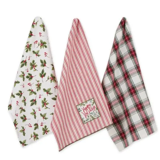 DII&reg; Happy Holidays Dishtowel Set {1}