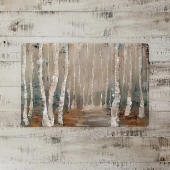 Birch Tree Landscape 18" x 27" Floor Mat {3}