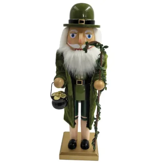 Santa's Workshop 14" Leprechaun Nutcracker {1}
