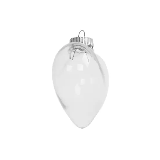 4 Pack 4" Clear DIY Plastic Heart Ornaments by Make Market&reg; {4}