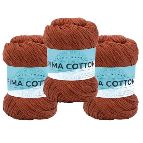 3 Pack Lion Brand&reg; Pima Cotton Yarn Spice {1}
