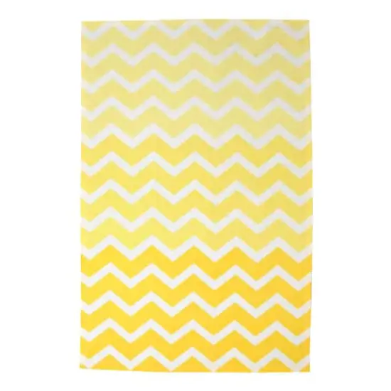 DII&reg; Yellow Chevron Dishtowel, 2ct. {1}