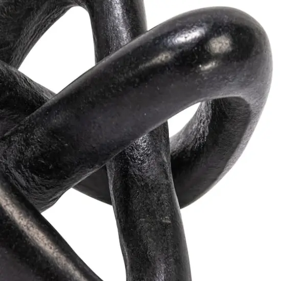 Hello Honey&reg; 3.5" Black Modern Decorative Marble Link Knot {4}