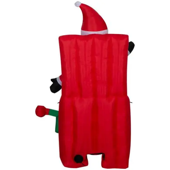 5ft. Animated Airblown&reg; Inflatable Christmas Santa in Pop-Up Box {5}