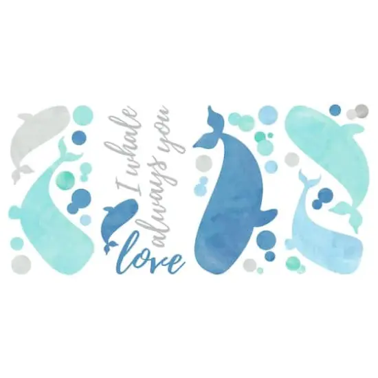 RoomMates I Whale Always Love You Peel & Stick Giant Wall Decals {3}