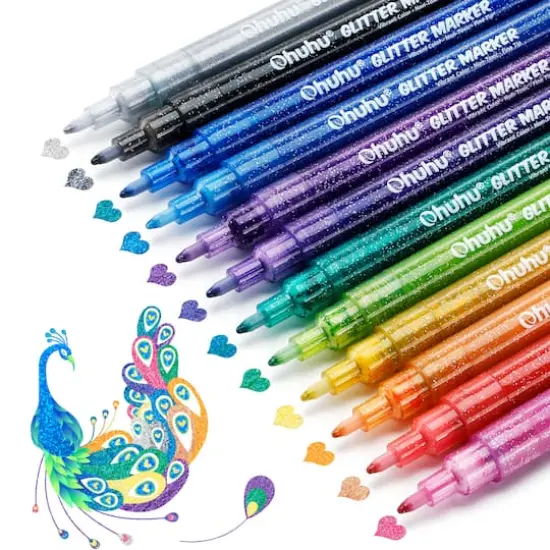 Ohuhu&reg; Glitter Markers, 12ct. {3}