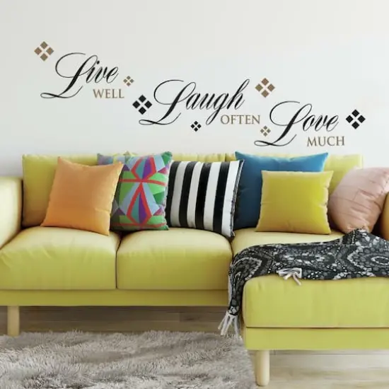 RoomMates Live Laugh Love Peel & Stick Wall Decals {4}