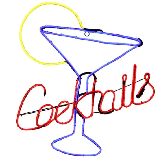 23" LED Cocktails Sign {1}