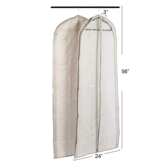 Household Essentials Hanging Garment Storage Bag, 2ct. Silver {4}