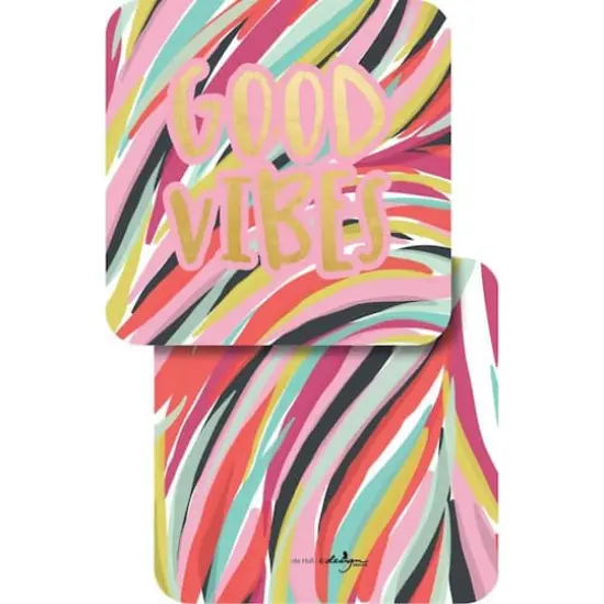 JAM Paper Good Vibes Coasters, 6ct. {1}