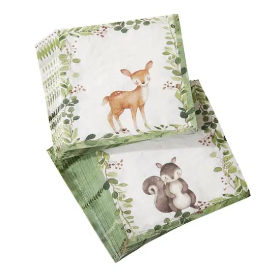 Kate Aspen&reg; Woodland Baby 2 Ply Paper Napkins, 120ct. {1}