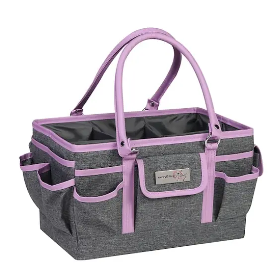 Everything Mary Purple Heather Deluxe Store & Tote Craft Organizer {11}