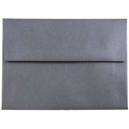 JAM Paper 4.75" x 6.5" Metallic Invitation Envelopes, 50ct. Anthracite Stardream {1}