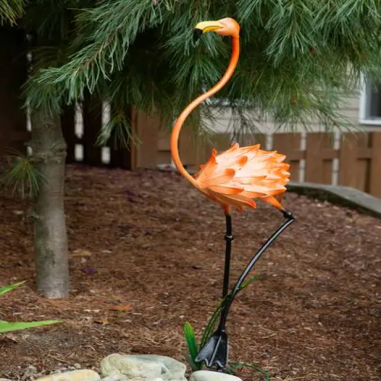 47.5" Standing Flamingo Garden D&eacute;cor {5}