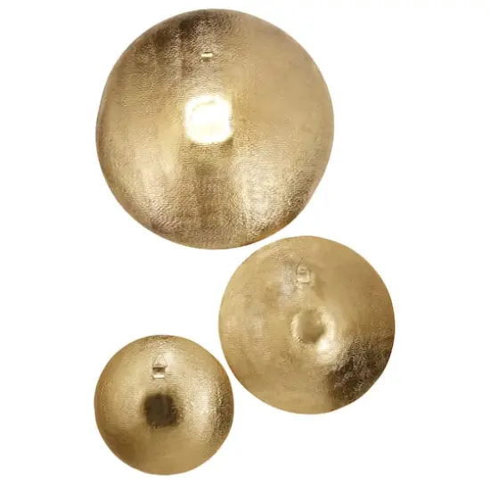 Gold Metal Eclectic Wall Decor Set {3}
