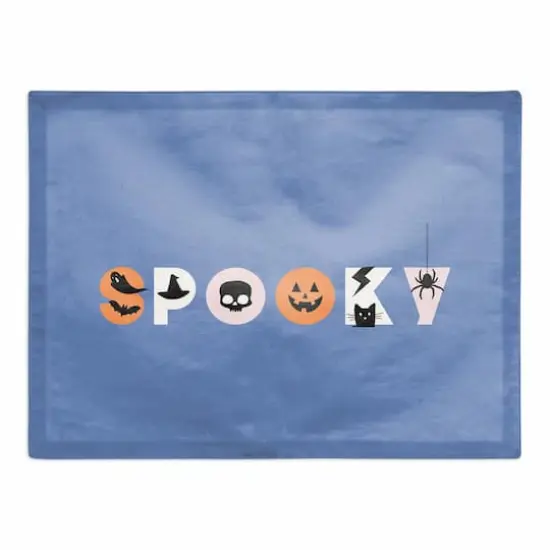 Spooky Type Polyester Twill Placemat {1}