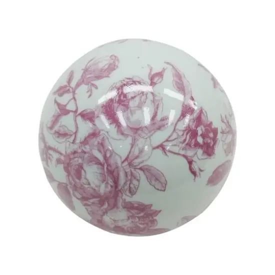 Assorted 4" Floral Porcelain Ball Tabletop D&eacute;cor, 1pc. by Ashland&reg; {5}
