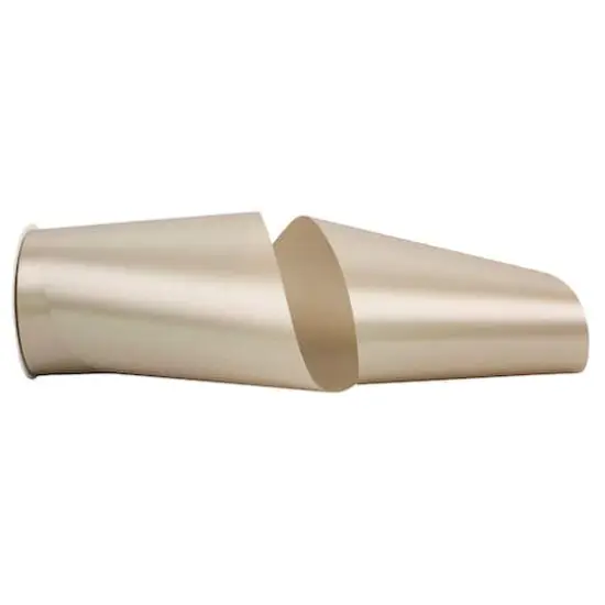 JAM Paper 6" x 50yd. Single Face Satin Allure Ribbon Platinum {1}