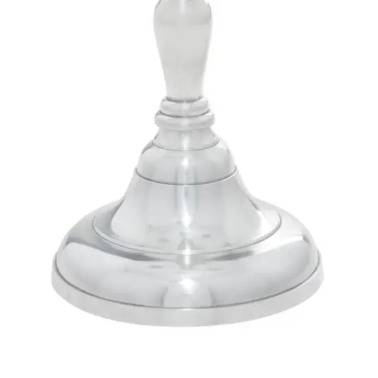 Silver Metal Traditional Candlestick Holders, 23" x 10" x 10" {6}