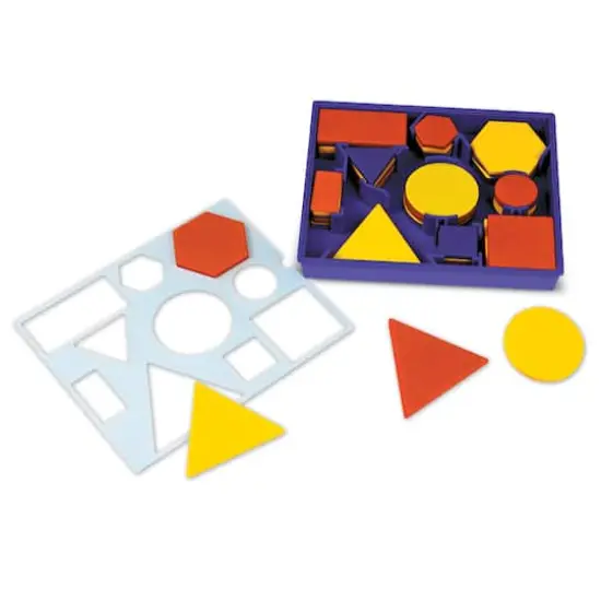 Learning Resources Attribute Blocks Desk Set {1}