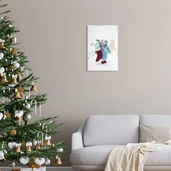 Stupell Industries Dalmatian Christmas Stocking Scene Wall Plaque Art {3}