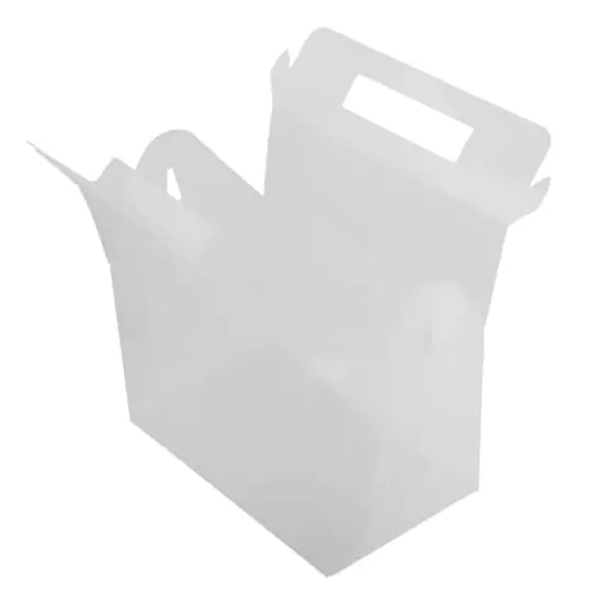 JAM Paper Plastic Lunchbox Clear Grid {5}