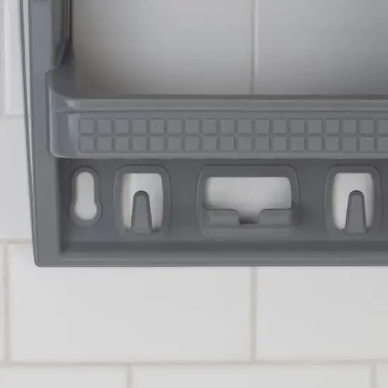 Bath Bliss Gray Multi Hanging Option Shower Caddy {6}