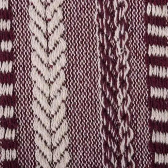 DII&reg; Blackberry Braided Stripe Throw {4}