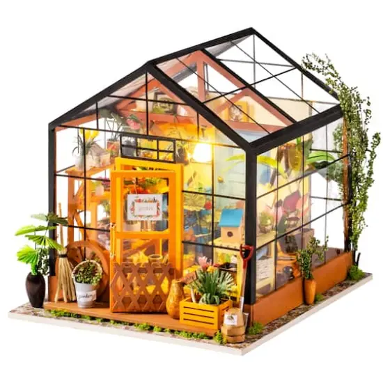 Rolife&reg; Cathy's Flower House DIY Miniature House Kit {3}