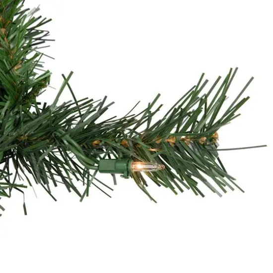 5-Piece Pre-Lit Norwich Pine Artificial Christmas Entryway Set {8}