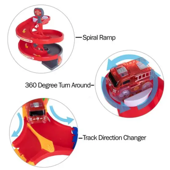 Toy Time Flexible Tracks Raceway Set {4}