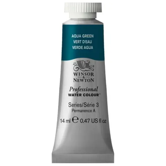 Winsor & Newton&reg; Professional Water Colour&trade; Paint Tube, 14mL Aqua Green {1}