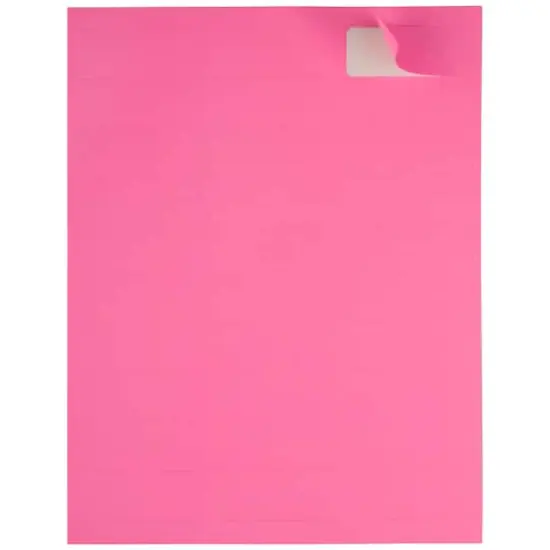 JAM Paper Standard Mailing Return Address Labels Ultra Pink {5}