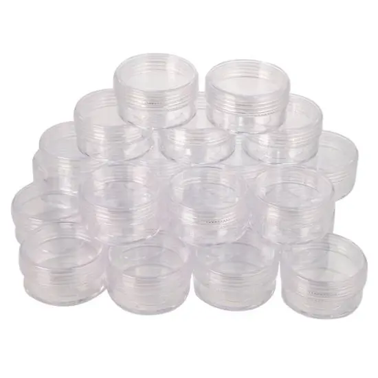 The Beadsmith&reg; 9.5'' x 6.5'' x 1'' Clear Storage Box with Jars {5}