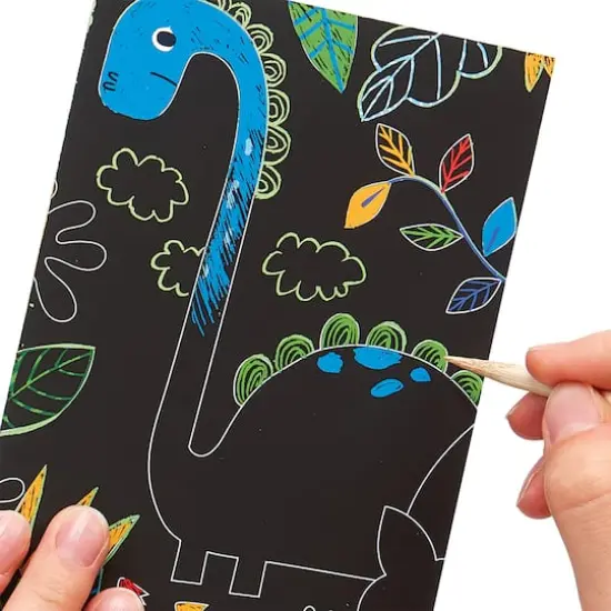 OOLY Mini Scratch & Scribble Dino Days Art Kit {3}