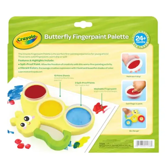 Crayola&reg; Butterfly Fingerpaint Pallette {3}