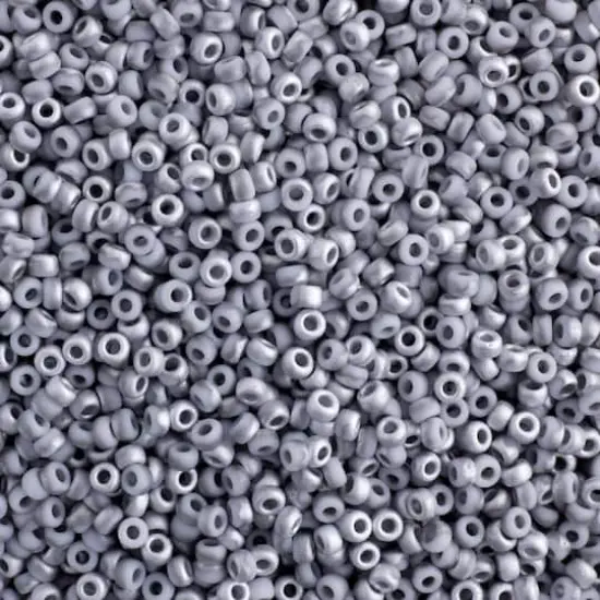 Miyuki&reg; 11/0 Glass Seed Beads, 22g Crystal Labrador Matte {1}