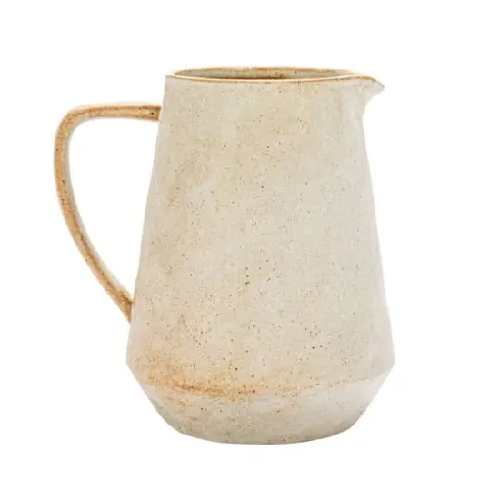 Hello Honey&reg; 2.5qt. Cream Reactive Glaze Stoneware Pitcher {6}