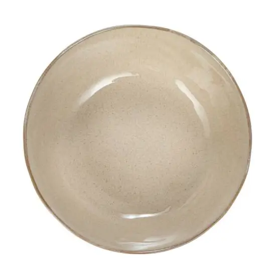 Hello Honey&reg; 10" Cream Speckled Glaze Stoneware Bowl {12}